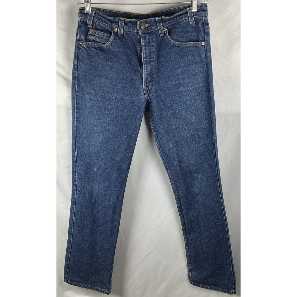 Levi's 517 Orange Tab USA Men's 34x34 Bootcut Blue‎ Vintage 1980's Denim Jeans